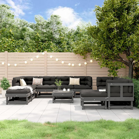 11 Piece Garden Lounge Set Impregnated Wood Pine