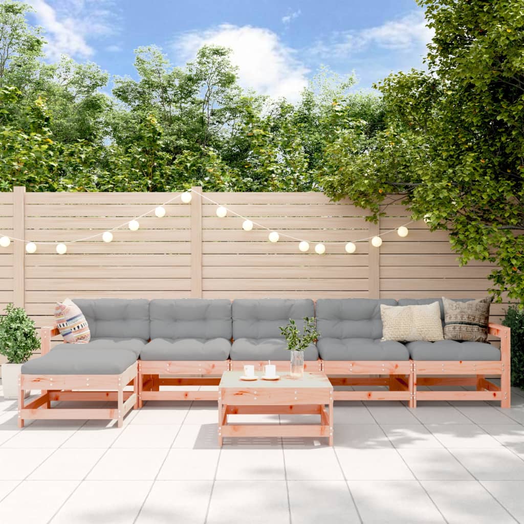 7 Piece Garden Lounge Set Impregnated Wood Pine