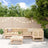 6 Piece Garden Lounge Set Black Solid Wood Pine