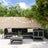 6 Piece Garden Lounge Set Black Solid Wood Pine