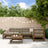 6 Piece Garden Lounge Set Grey Solid Wood Pine
