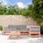 6 Piece Garden Lounge Set Grey Solid Wood Pine