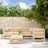6 Piece Garden Lounge Set Grey Solid Wood Pine