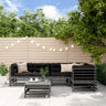 6 Piece Garden Lounge Set Solid Wood Pine