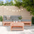 4 Piece Garden Lounge Set Solid Wood Pine