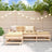 4 Piece Garden Lounge Set Solid Wood Pine