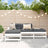 4 Piece Garden Lounge Set Solid Wood Pine
