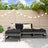 4 Piece Garden Lounge Set Solid Wood Pine
