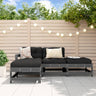 4 Piece Garden Lounge Set Solid Wood Pine