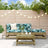 4 Piece Garden Lounge Set Solid Wood Pine