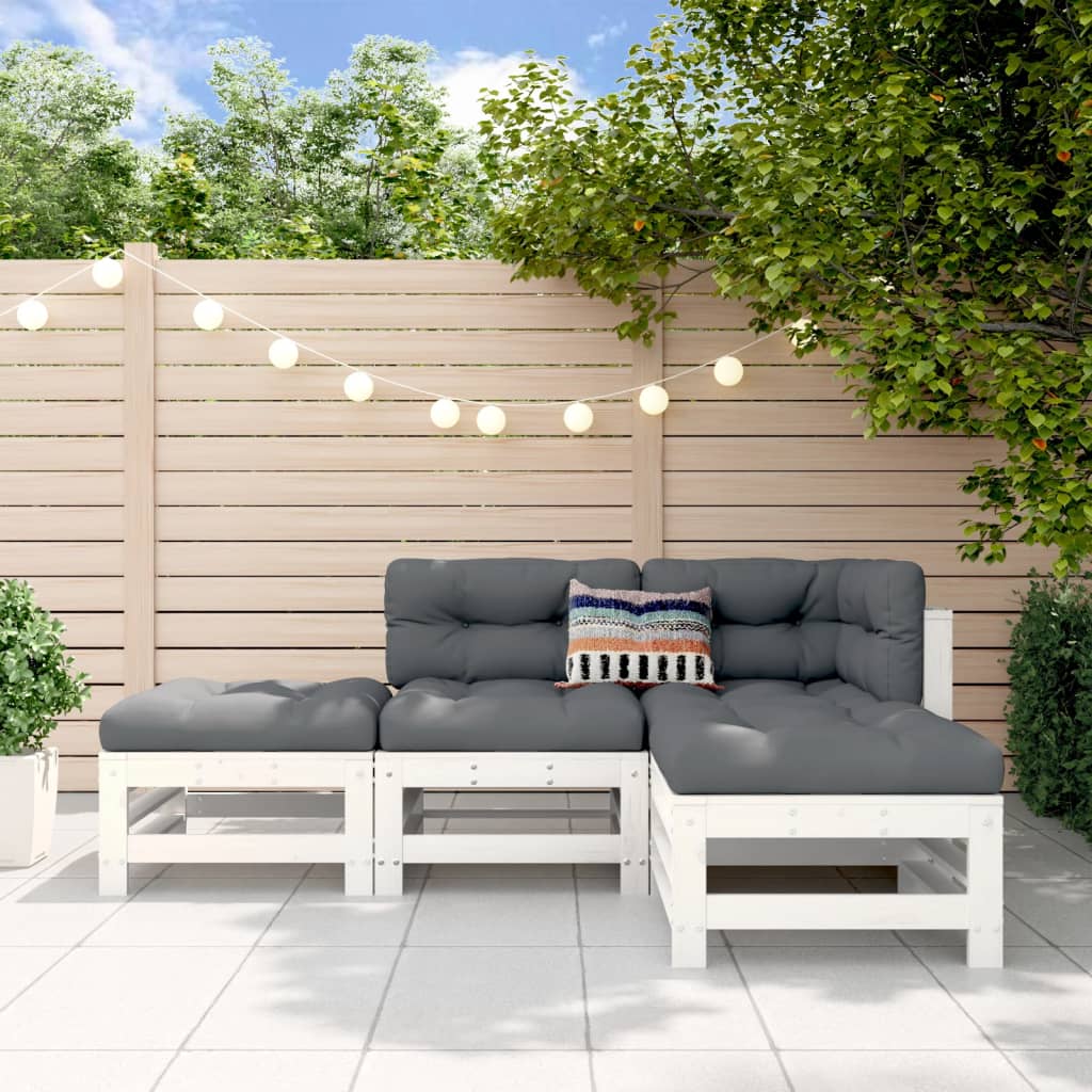 4 Piece Garden Lounge Set Impregnated Wood Pine