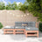 4 Piece Garden Lounge Set Impregnated Wood Pine