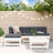 5 Piece Garden Lounge Set Solid Wood Douglas