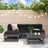 5 Piece Garden Lounge Set Solid Wood Douglas