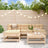 5 Piece Garden Lounge Set Solid Wood Pine