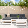 5 Piece Garden Lounge Set Solid Wood Pine