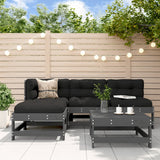 5 Piece Garden Lounge Set Solid Wood Pine