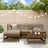 5 Piece Garden Lounge Set Solid Wood Pine