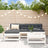 5 Piece Garden Lounge Set Solid Wood Pine