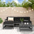 5 Piece Garden Lounge Set Solid Wood Pine