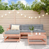 5 Piece Garden Lounge Set Solid Wood Pine