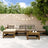 6 Piece Garden Lounge Set Solid Wood Pine