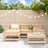 5 Piece Garden Lounge Set Solid Wood Pine