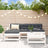 5 Piece Garden Lounge Set Solid Wood Pine