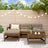 5 Piece Garden Lounge Set Solid Wood Pine