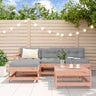 5 Piece Garden Lounge Set Solid Wood Pine