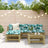5 Piece Garden Lounge Set White Solid Wood Pine