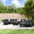 10 Piece Garden Lounge Set Solid Wood Pine