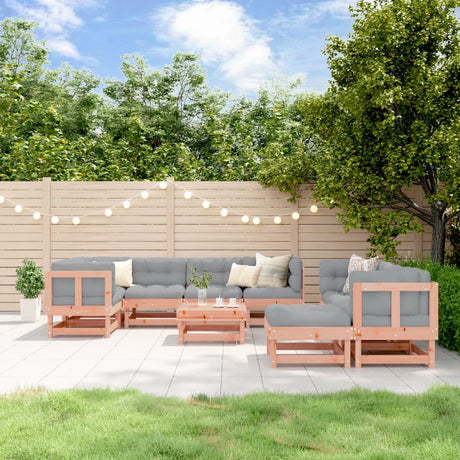 10 Piece Garden Lounge Set Solid Wood Pine