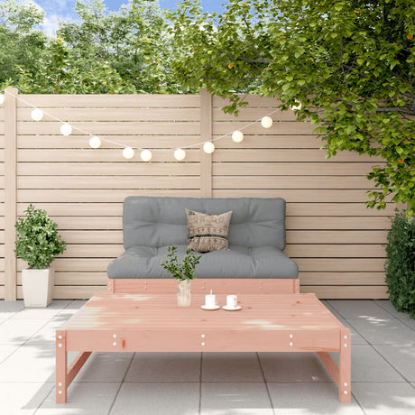 2 Piece Garden Lounge Set Grey Solid Wood Pine