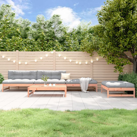 5 Piece Garden Lounge Set Solid Wood Pine