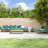 5 Piece Garden Lounge Set Solid Wood Pine