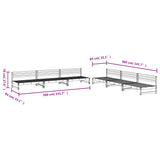 6 Piece Garden Lounge Set Solid Wood Pine