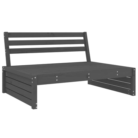 2 Piece Garden Lounge Set Solid Wood Pine