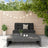 2 Piece Garden Lounge Set Solid Wood Pine