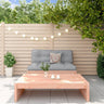 2 Piece Garden Lounge Set Solid Wood Pine