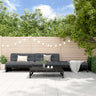 4 Piece Garden Lounge Set Solid Wood Pine