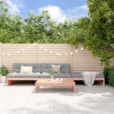 4 Piece Garden Lounge Set Solid Wood Pine