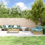6 Piece Garden Lounge Set Solid Wood Pine