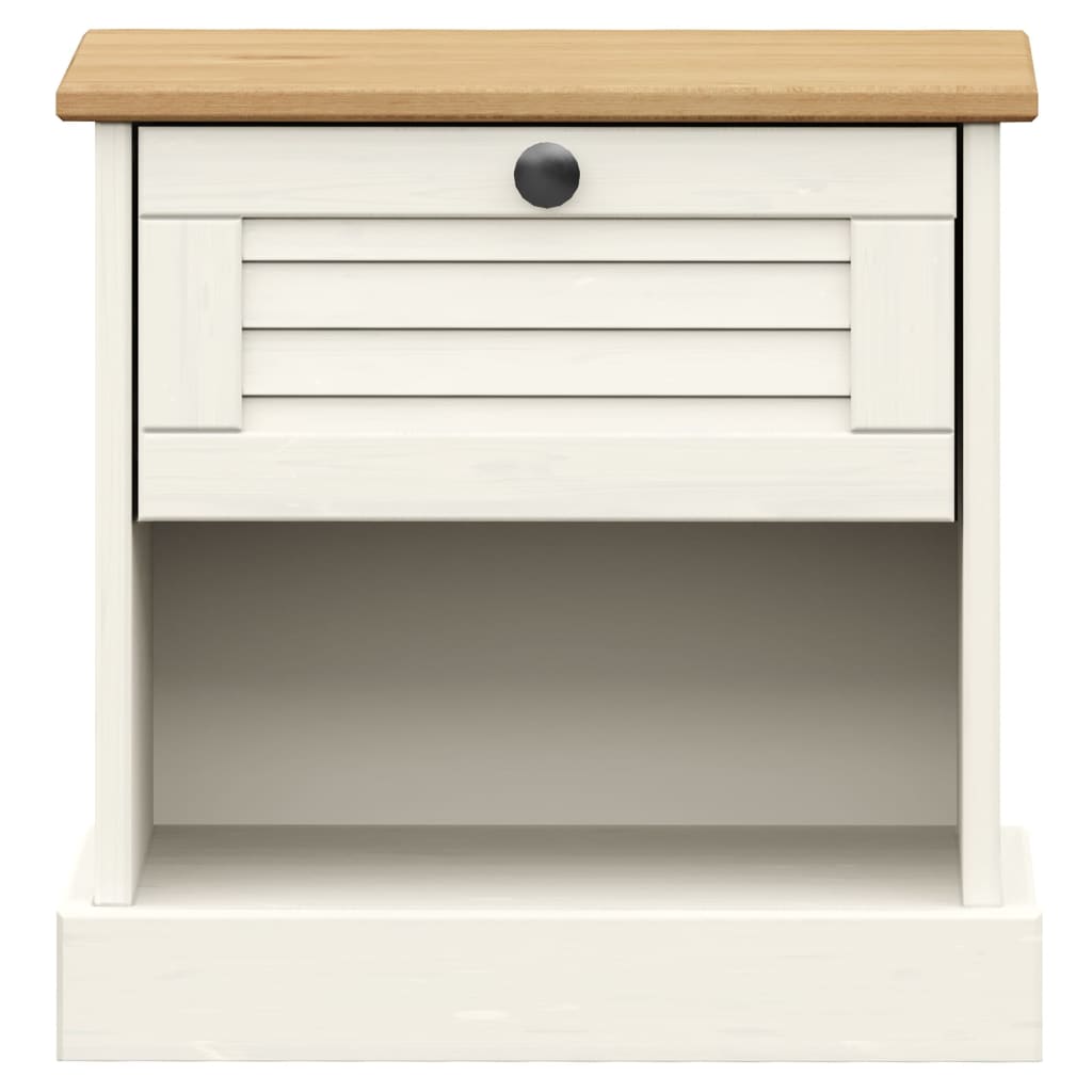 Bedside Cabinet Vigo 42X35X42 Cm Solid Wood Pine