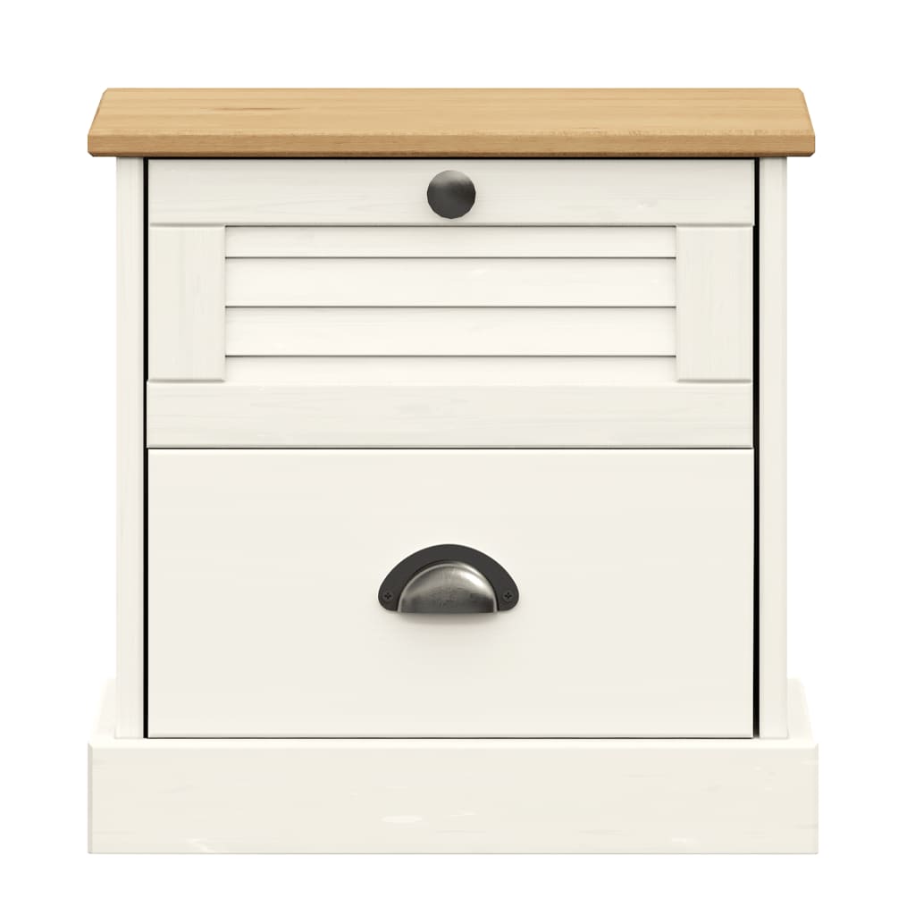 Bedside Cabinet Vigo 42X35X42 Cm Solid Wood Pine