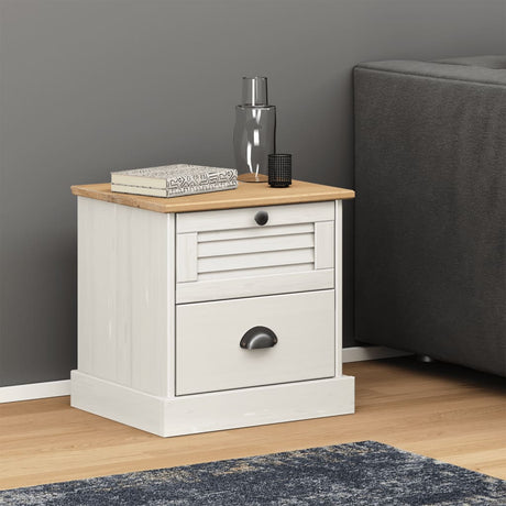 Bedside Cabinet Vigo 42X35X42 Cm Solid Wood Pine