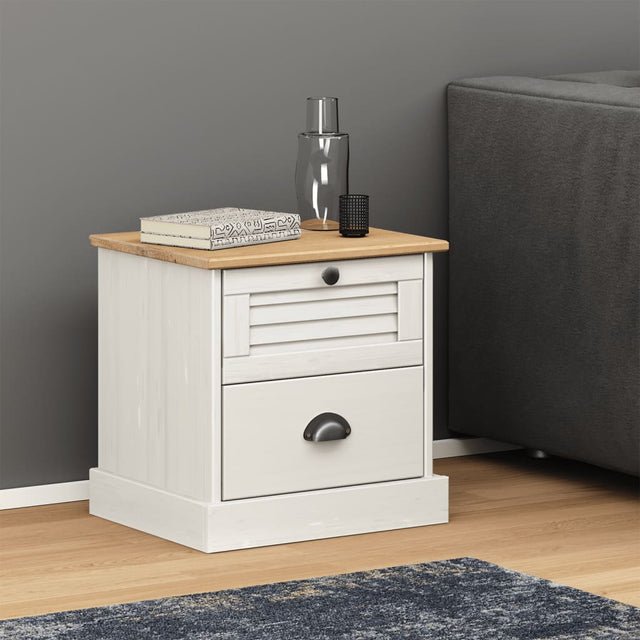 Bedside Cabinet Vigo 42X35X42 Cm Solid Wood Pine