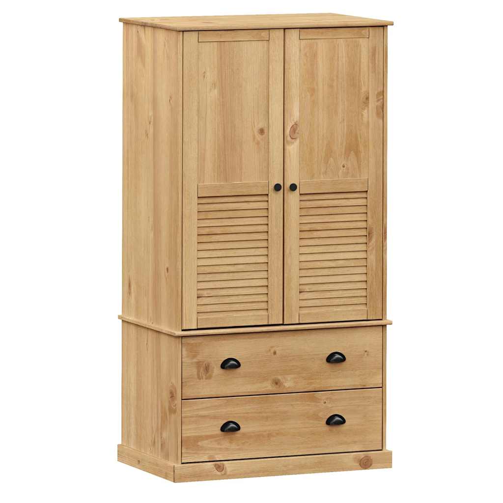 Wardrobe VIGO 90x55x170 cm Solid Wood Pine