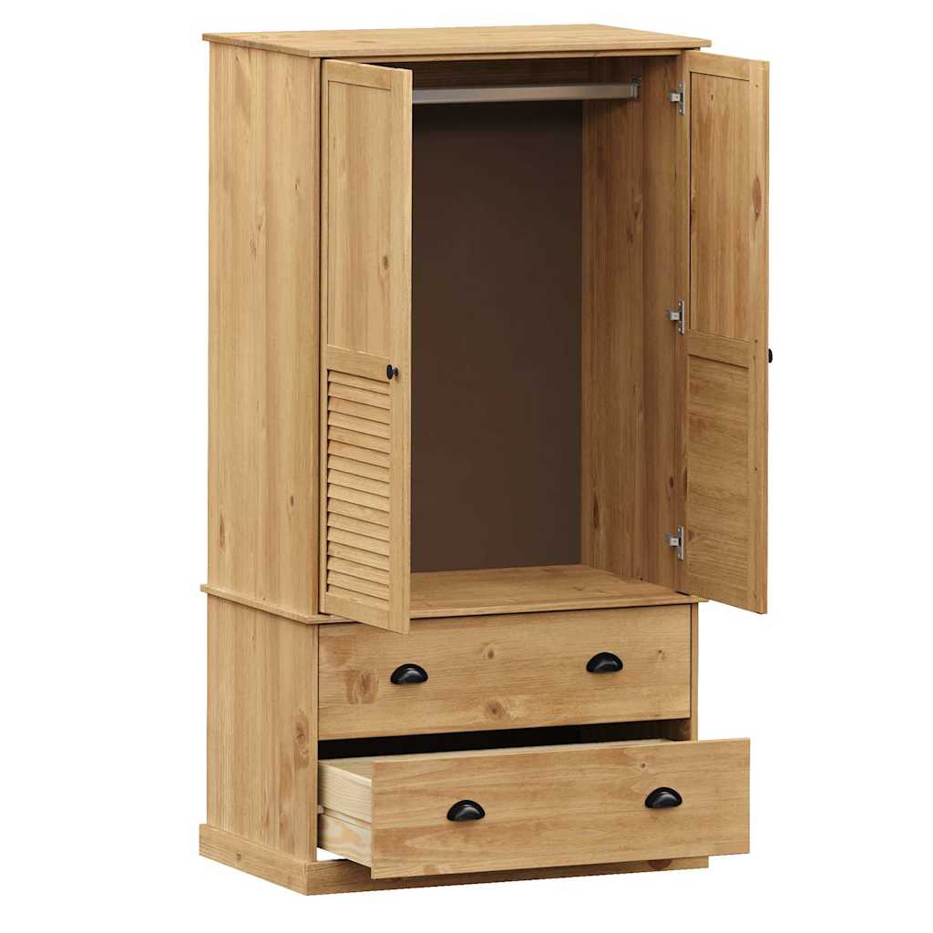 Wardrobe VIGO 90x55x170 cm Solid Wood Pine