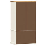 Wardrobe VIGO White 90x55x170 cm Solid Wood Pine